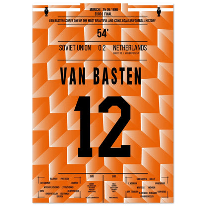 In the 1988 Euro final, Marco van Basten's unforgettable volley clinched victory for the Netherlands