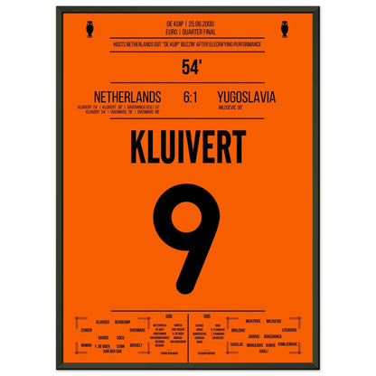 Kluivert's unforgettable hat-trick in the Euro 2000 quarter-finals