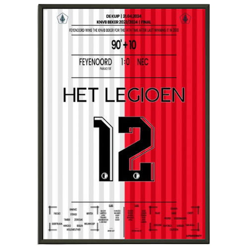 Feyenoord wins the KNVB beker for the 14th time after last winning it in 2018