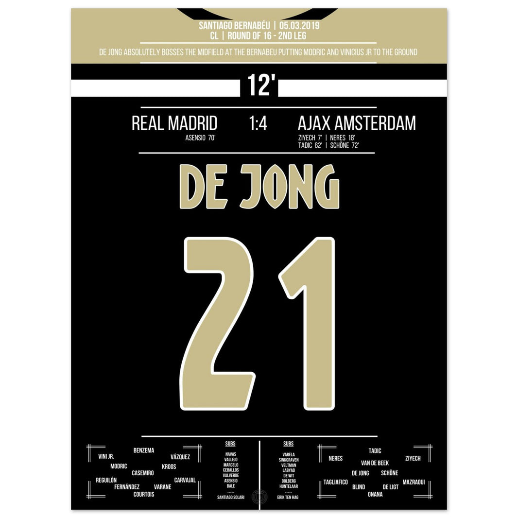 Ajax's historic win over Real Madrid in the Champions League quarter-final.