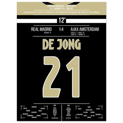 Ajax's historic win over Real Madrid in the Champions League quarter-final.